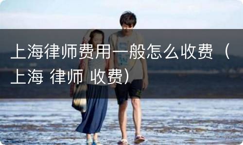 上海律师费用一般怎么收费（上海 律师 收费）