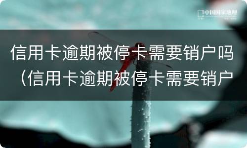 信用卡逾期被停卡需要销户吗（信用卡逾期被停卡需要销户吗）