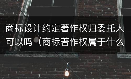 商标设计约定著作权归委托人可以吗（商标著作权属于什么服务）