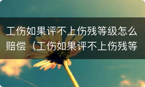 工伤如果评不上伤残等级怎么赔偿（工伤如果评不上伤残等级怎么赔偿呢）
