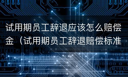 试用期员工辞退应该怎么赔偿金（试用期员工辞退赔偿标准）