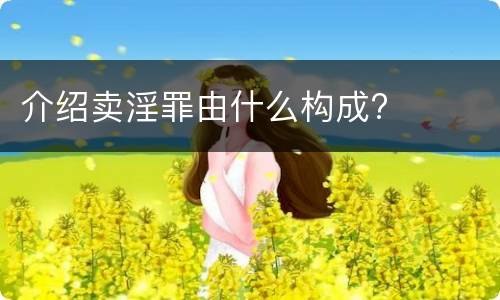 介绍卖淫罪由什么构成?