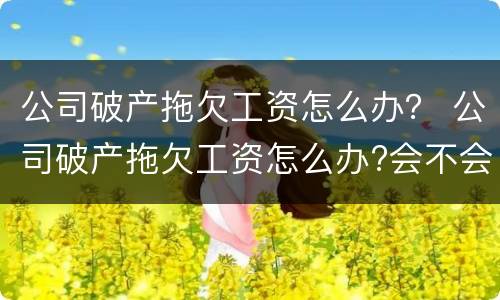 公司破产拖欠工资怎么办？ 公司破产拖欠工资怎么办?会不会坐牢