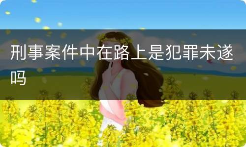 刑事案件中在路上是犯罪未遂吗