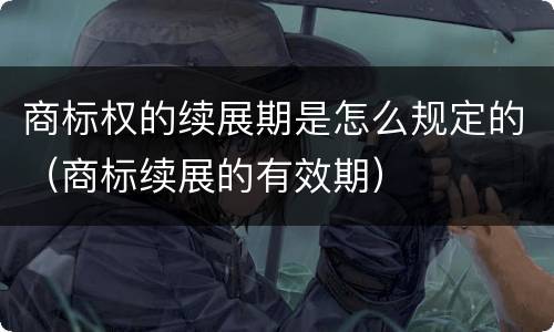 商标权的续展期是怎么规定的（商标续展的有效期）