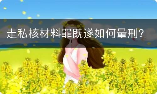 走私核材料罪既遂如何量刑?