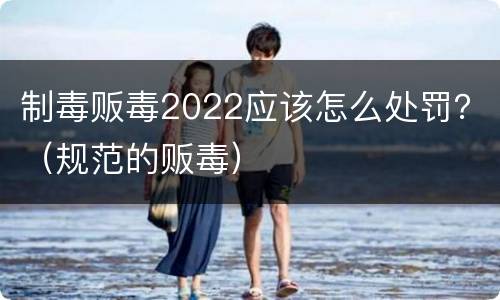 制毒贩毒2022应该怎么处罚？（规范的贩毒）