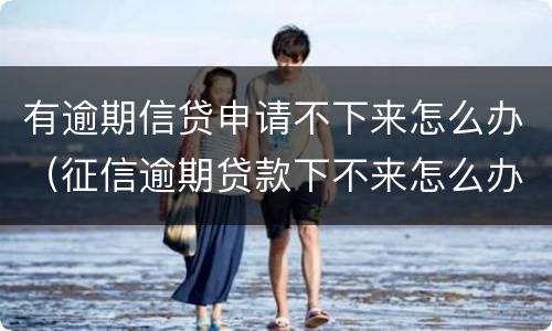 有逾期信贷申请不下来怎么办（征信逾期贷款下不来怎么办）