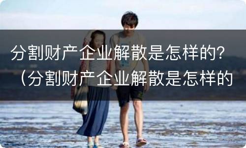 分割财产企业解散是怎样的？（分割财产企业解散是怎样的流程）