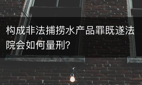 构成非法捕捞水产品罪既遂法院会如何量刑？