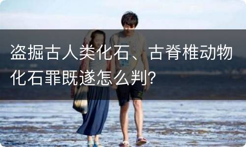 盗掘古人类化石、古脊椎动物化石罪既遂怎么判？