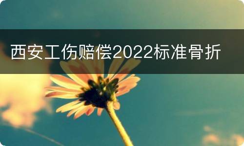 西安工伤赔偿2022标准骨折