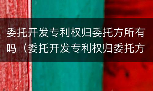 委托开发专利权归委托方所有吗（委托开发专利权归委托方所有吗）