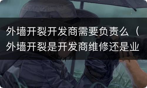 外墙开裂开发商需要负责么（外墙开裂是开发商维修还是业主维修）