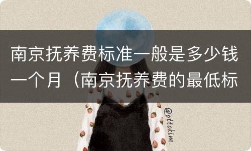 南京抚养费标准一般是多少钱一个月（南京抚养费的最低标准是多少）