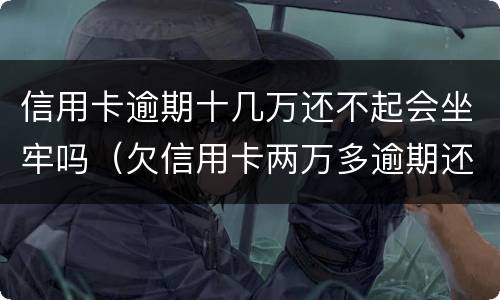 信用卡逾期十几万还不起会坐牢吗（欠信用卡两万多逾期还不上会坐牢吗）
