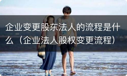 企业变更股东法人的流程是什么（企业法人股权变更流程）