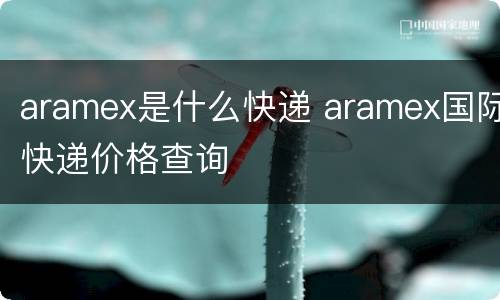 aramex是什么快递 aramex国际快递价格查询
