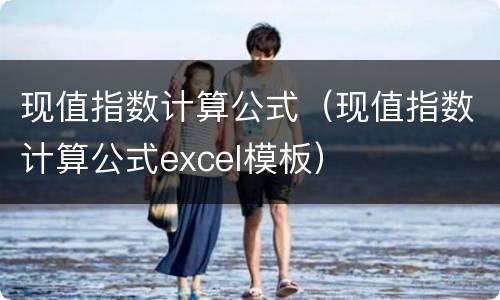现值指数计算公式（现值指数计算公式excel模板）