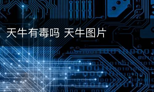 天牛有毒吗 天牛图片