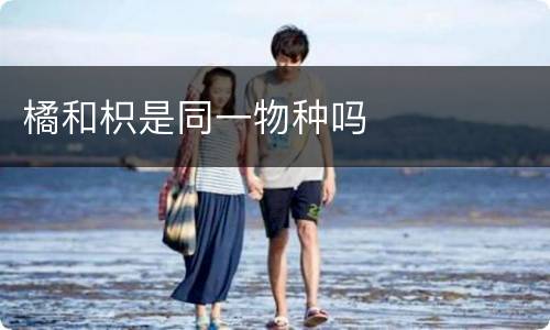 橘和枳是同一物种吗