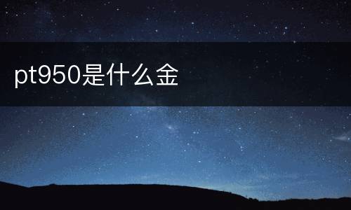 pt950是什么金
