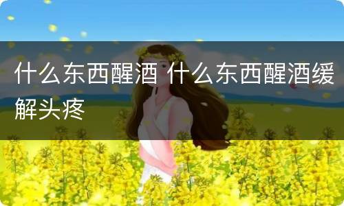 什么东西醒酒 什么东西醒酒缓解头疼