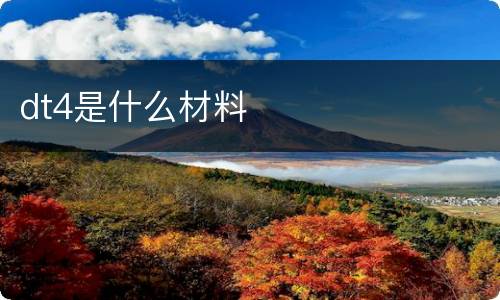 dt4是什么材料