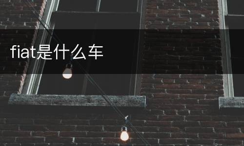 fiat是什么车