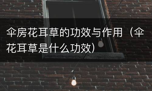 伞房花耳草的功效与作用（伞花耳草是什么功效）