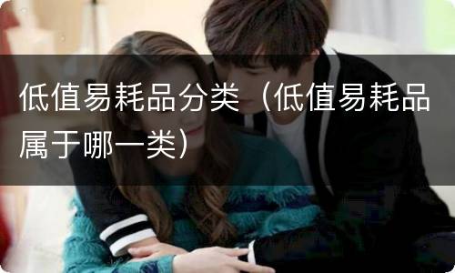 低值易耗品分类（低值易耗品属于哪一类）