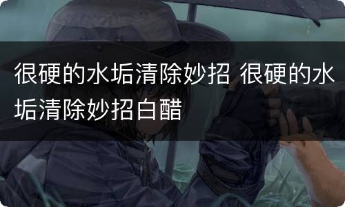 很硬的水垢清除妙招 很硬的水垢清除妙招白醋