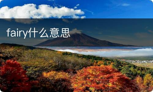 fairy什么意思