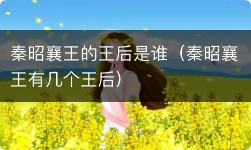 秦昭襄王的王后是谁（秦昭襄王有几个王后）