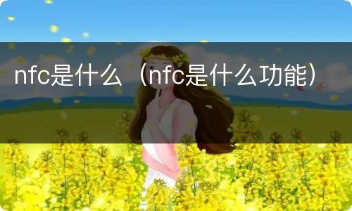 nfc是什么（nfc是什么功能）