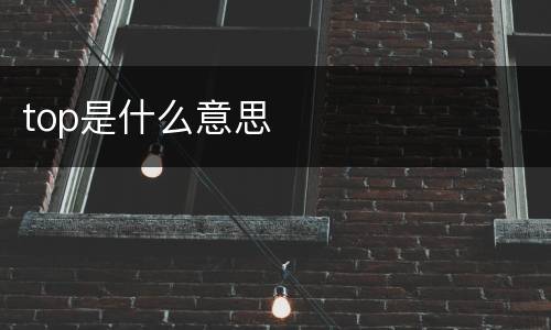 top是什么意思