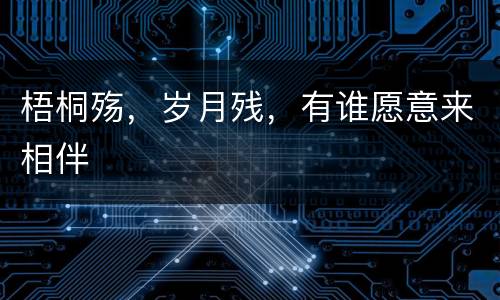 梧桐殇，岁月残，有谁愿意来相伴