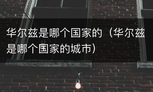 华尔兹是哪个国家的（华尔兹是哪个国家的城市）