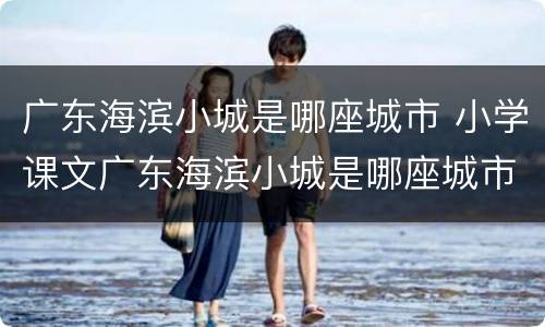 广东海滨小城是哪座城市 小学课文广东海滨小城是哪座城市