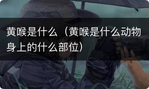 黄喉是什么（黄喉是什么动物身上的什么部位）