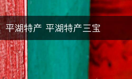 平湖特产 平湖特产三宝