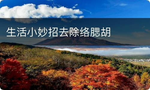 生活小妙招去除络腮胡