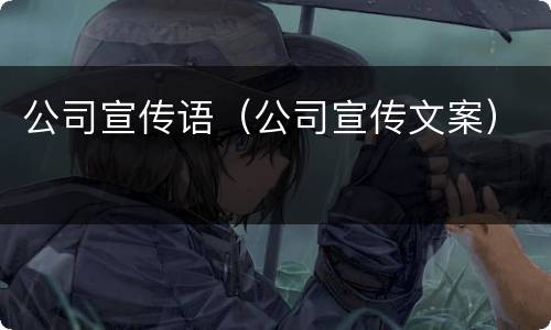 公司宣传语（公司宣传文案）