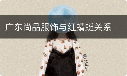 广东尚品服饰与红蜻蜓关系