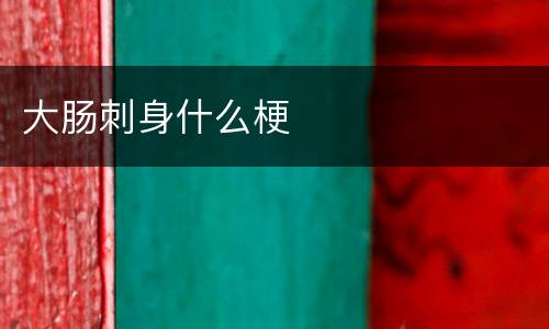 大肠刺身什么梗