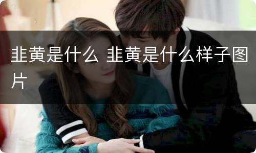 韭黄是什么 韭黄是什么样子图片