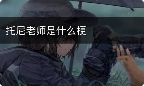 托尼老师是什么梗