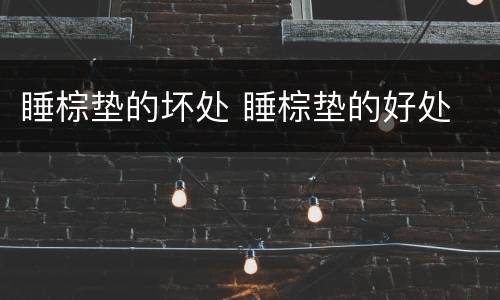 睡棕垫的坏处 睡棕垫的好处