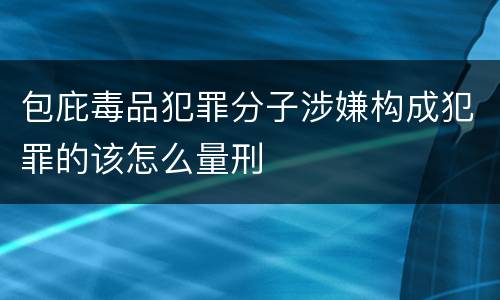 包庇毒品犯罪分子涉嫌构成犯罪的该怎么量刑