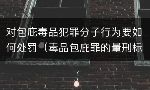 对包庇毒品犯罪分子行为要如何处罚（毒品包庇罪的量刑标准）